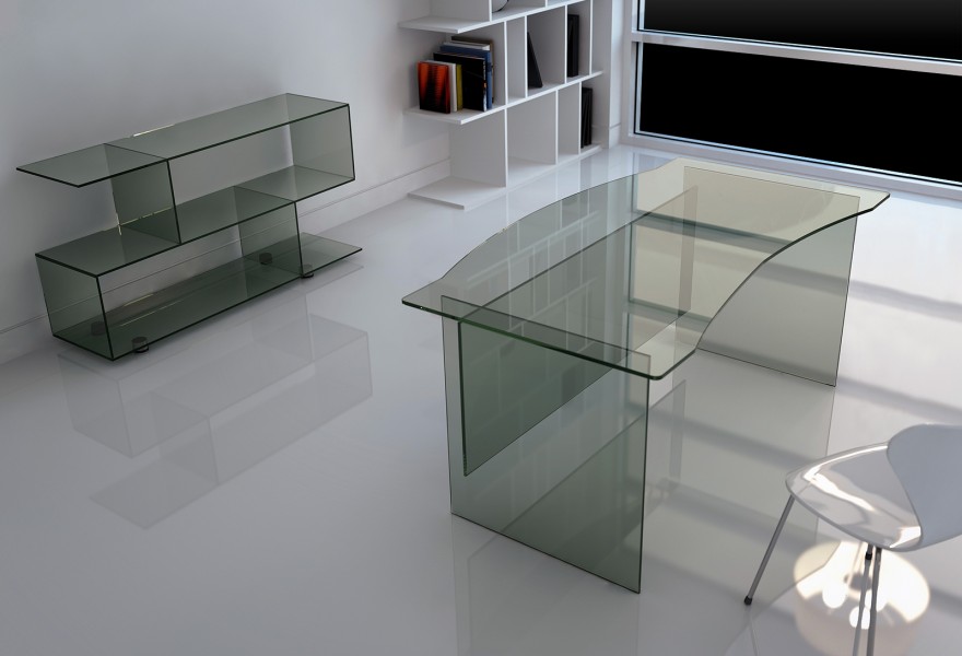A detailed look at our stylish glass desk range