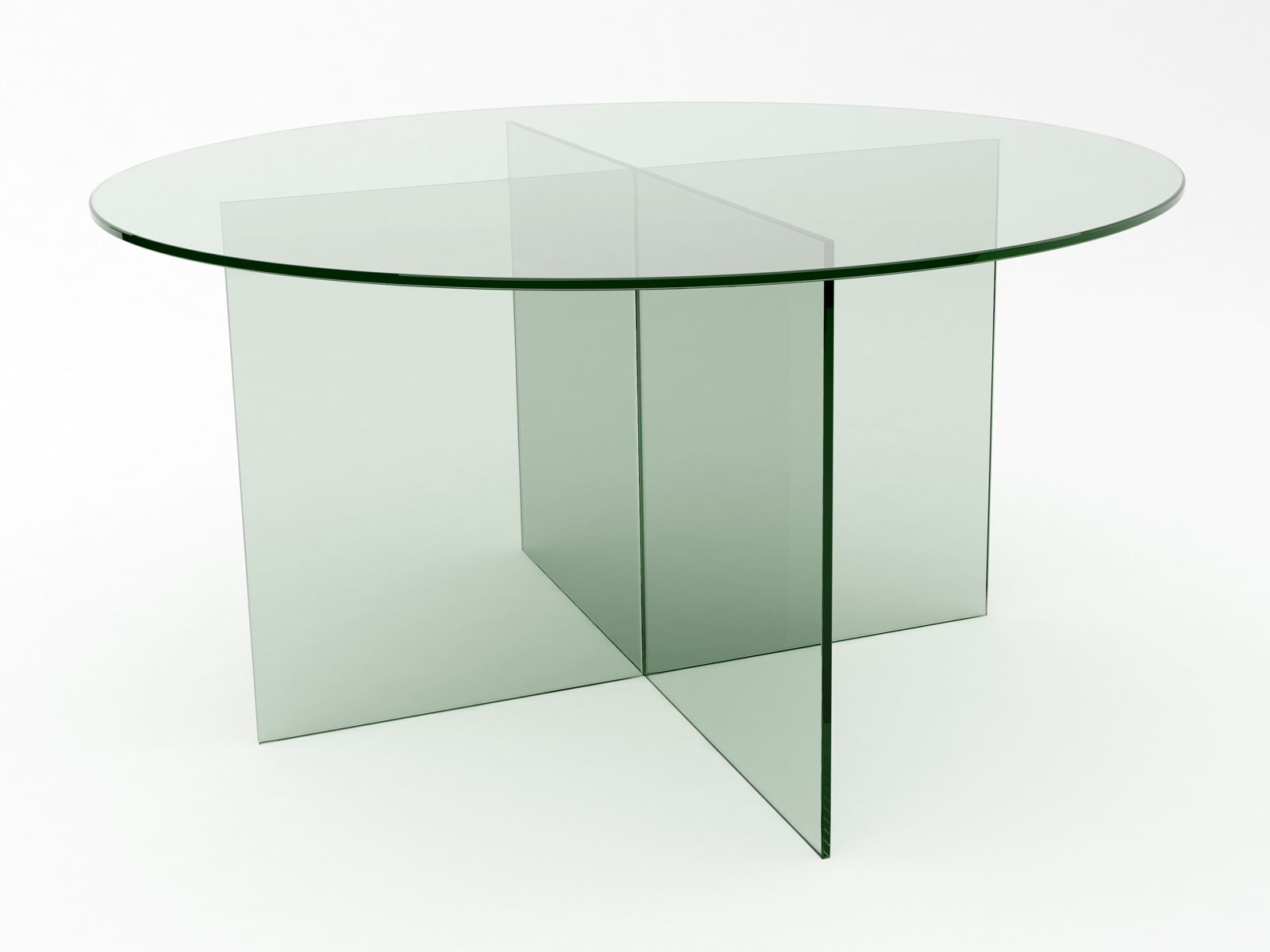 Glass meeting store table