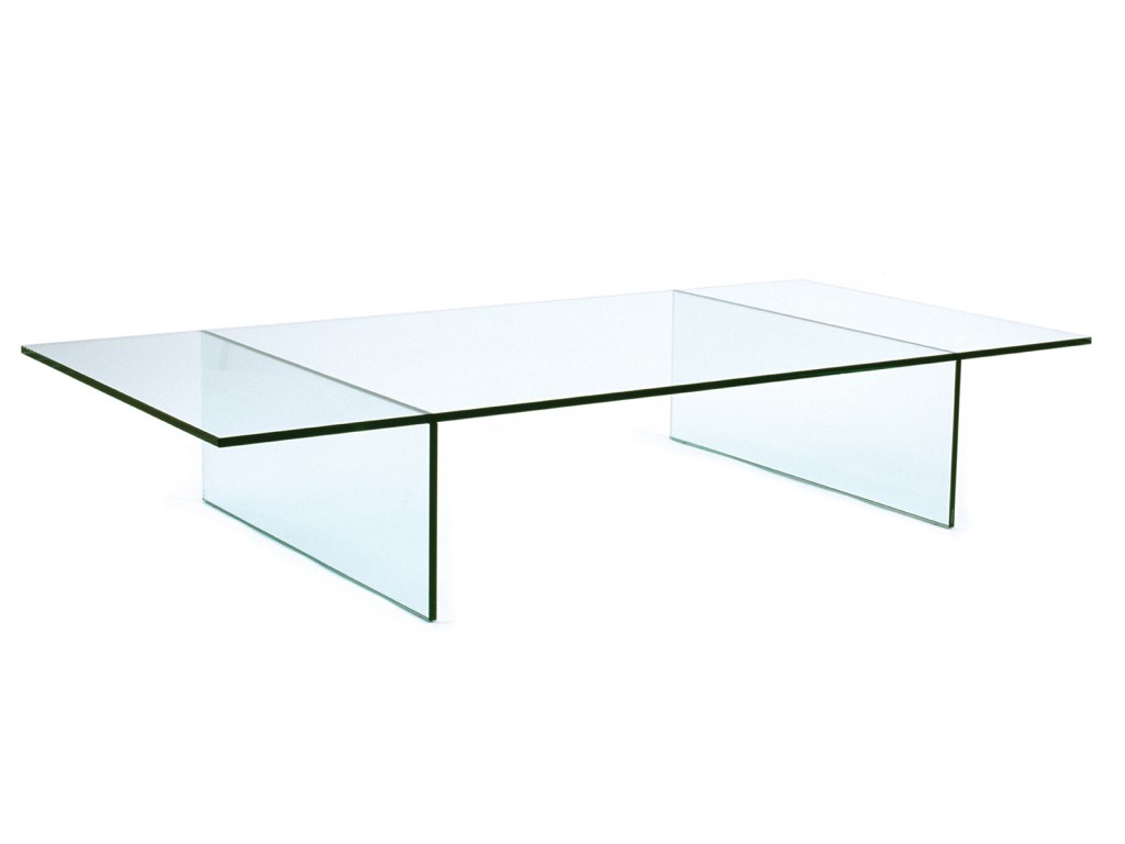 Low coffee shop table glass